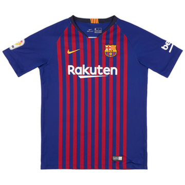 2018-19 Barcelona Maillot domicile - 8/10 - (XL.Boys)