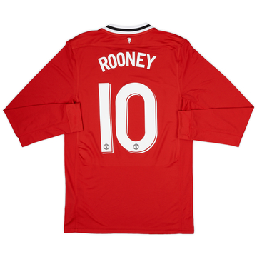 2011-12 Manchester United Maillot Domicile ML Rooney #10 (S)