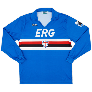 1991-92 Sampdoria Maillot Domicile ML - 8/10 - (XL)