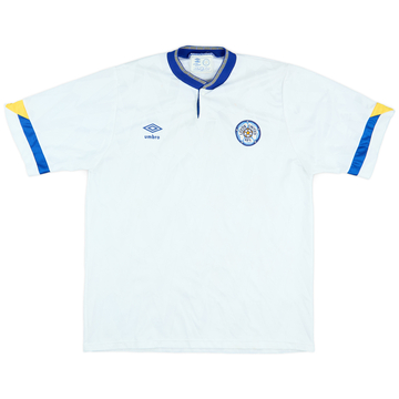 1990-91 Maillot Domicile Leeds United - 8/10 - (XL)