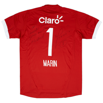 2013-14 Universidad de Chile Maillot GK de match signé Marin #1