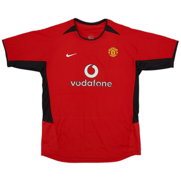 2002-04 Manchester United Maillot Domicile - 8/10 - (XL.Boys)
