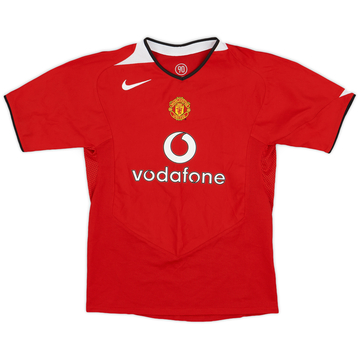 2004-06 Manchester United Maillot Domicile - 9/10 - (L.Boys)