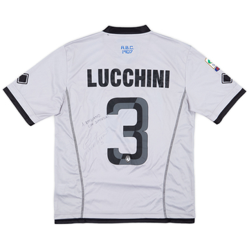 2013-14 Atalanta Maillot Third de Match Signé Lucchini #3