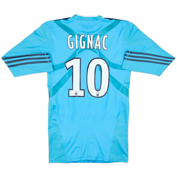 2010-11 Olympique Marseille Maillot TechFit version joueur Extérieur Manches longues Gignac #10 - 6/10 - (S)