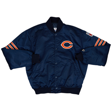 1980s Chicago Bears Starter Veste universitaire en satin - 8/10 - (L)