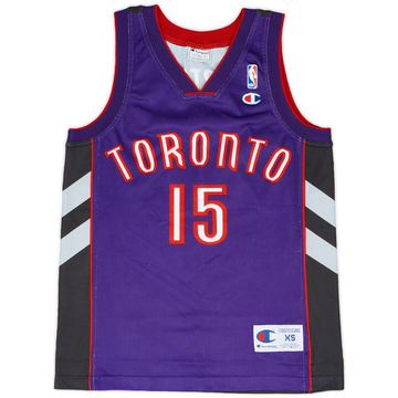 1999-03 Toronto Raptors Carter #15 Maillot extérieur Champion - 9/10 - (XS)
