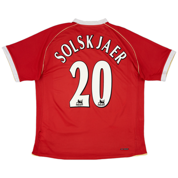 2006-07 Manchester United Maillot domicile Solskjaer #20 - 5/10 - (XL)