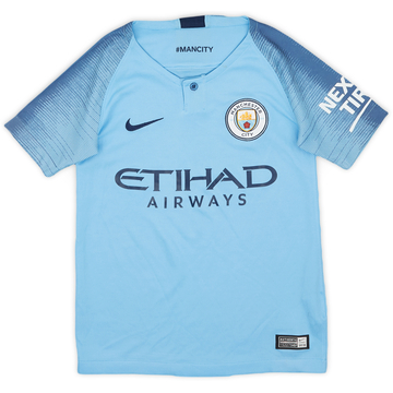 2018-19 Manchester City Maillot domicile - 9/10 - (XS.Boys)