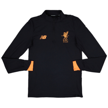 2017-18 Liverpool New Balance Haut d'entraînement 1/4 de zip - 9/10 - (S)