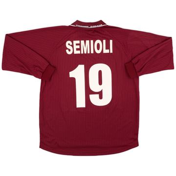 2000-01 Torino Maillot Domicile ML Version Joueur Semioli #19