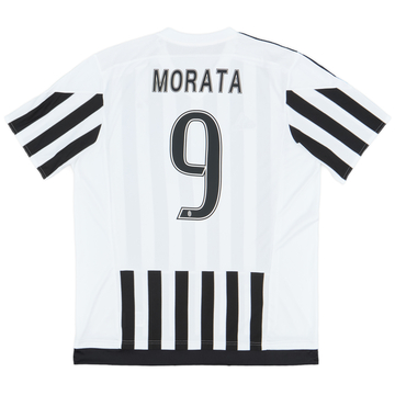 2015-16 Juventus Maillot Domicile Morata #9 (XL)