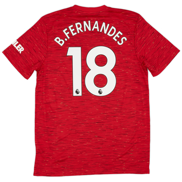 2020-21 Manchester United Maillot Domicile B.Fernandes #18 (L)