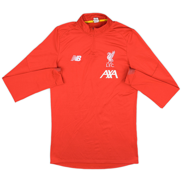 2019-20 Liverpool New Balance Haut d'entraînement zippé 1/4 - 8/10 - (S)