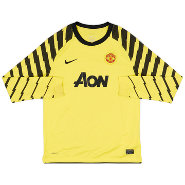 2010-11 Manchester United Maillot GB jaune - 9/10 - (XL.Boys)