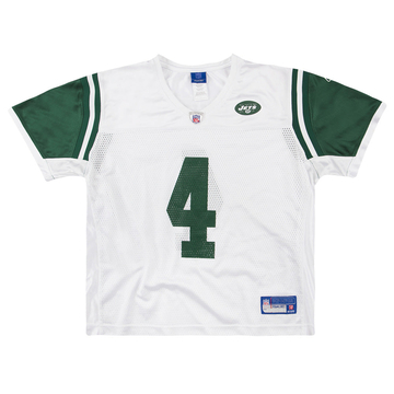 2008 New York Jets Favre #4 Reebok On Field Maillot Extérieur Femme (XL)