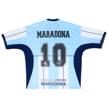 2001 Diego Maradona Fila Réédition Maillot d'adieu Maradona #10