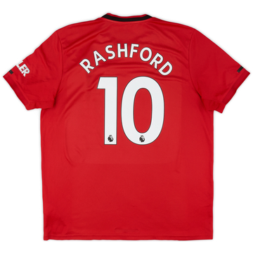 2019-20 Manchester United Maillot Domicile Rashford #10 - 5/10 - (XL)