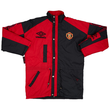 1995-97 Manchester United Umbro Manteau de banc rembourré - 8/10 - (M)