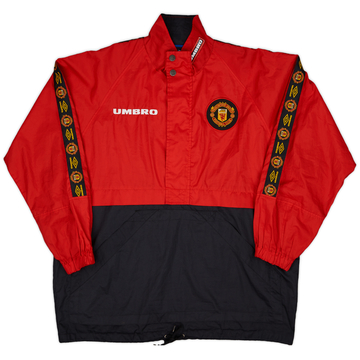 1996-97 Manchester United Umbro Haut d'entraînement 1/2 zip - 8/10 - (M)
