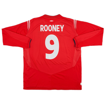 Maillot ML Angleterre Extérieur 2004-06 Rooney #9 - 8/10 - (XXL)