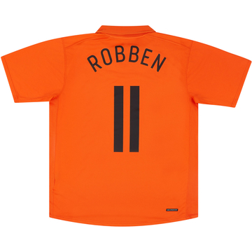 2006-08 Netherlands Maillot Domicile Robben #11 - 6/10 - (S)