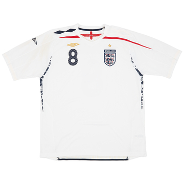 Maillot domicile Angleterre 2007-09 Lampard #8 - 6/10 - (XXL)