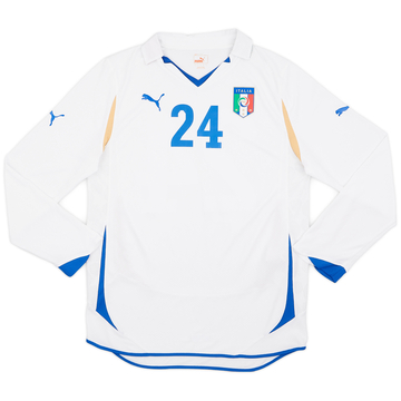 2010-12 Italy Maillot Player Issue Extérieur Manches Longues #24 - 7/10 - (L)