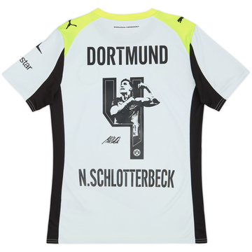 2025-26 Borussia Dortmund Maillot Extérieur 'Édition Spéciale Signée' N. Schlotterbeck #4 (S)