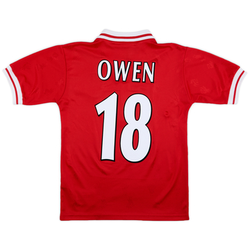 1996-98 Liverpool Maillot domicile Owen #18 - 8/10 - Jeune