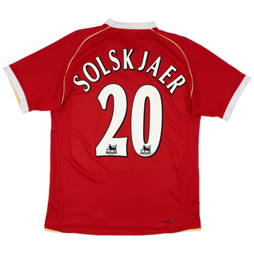 2006-07 Manchester United Maillot Domicile Solskjaer #20 - 5/10 - (M)