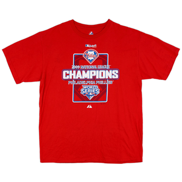 2009 Philadelphia Phillies National League Champions Majestic T-shirt - 6/10 - (XL)