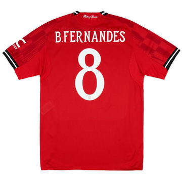 2025-26 Manchester United Maillot Domicile Authentique B.Fernandes #8