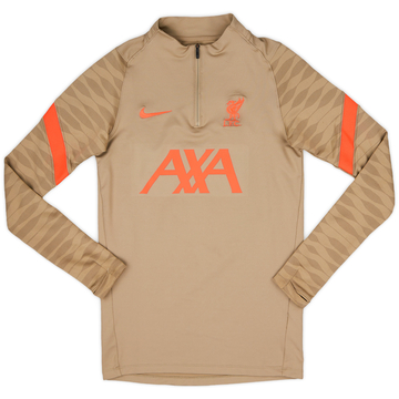 2021-22 Liverpool Nike Haut d'entraînement 1/4 Zip - 8/10 - (XS)