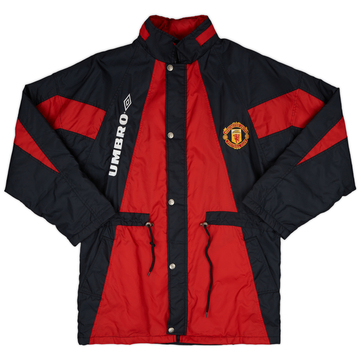 1992-93 Manchester United Umbro Manteau de banc rembourré - 8/10 - (M)