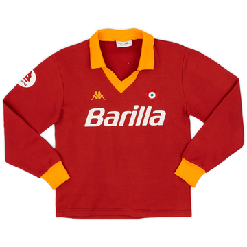 1984-85 Roma Maillot Domicile Manches Longues - 8/10 - (L)