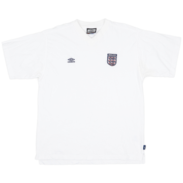 2000-02 England Umbro Tee-shirt Coton - 8/10 - (XL)