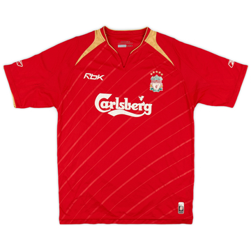2005-06 Liverpool CL Maillot domicile - 5/10 - (M)