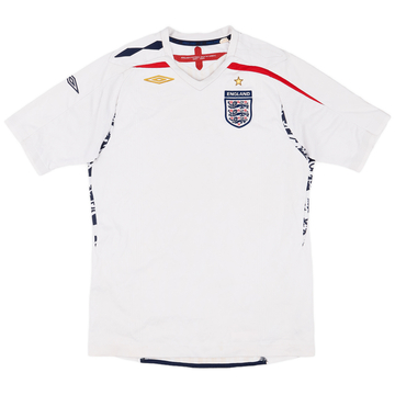Maillot Domicile Angleterre 2007-09 - 5/10 - (XL.Boys)