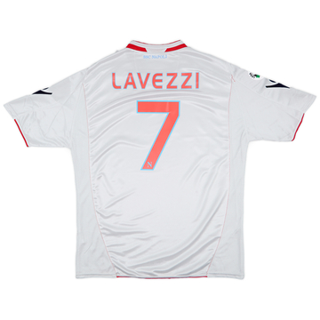 2009-10 Napoli Maillot extérieur Lavezzi #7 (XXL)