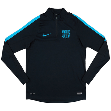 2015-16 Barcelona Nike Haut d'entraînement 1/4 Zip - 6/10 - (M)