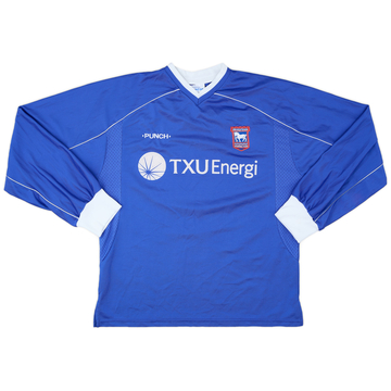 2001-02 Ipswich Maillot Domicile Manches Longues - 8/10 - (S)