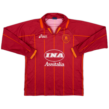 1996-97 Roma domicile maillot manches longues - 6/10 - (XL.Boys)