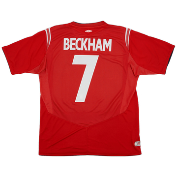 2004-06 England Maillot extérieur Beckham #7 - 6/10 - (L)