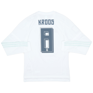 2015-16 Real Madrid Maillot Domicile ML Kroos #8 (S)