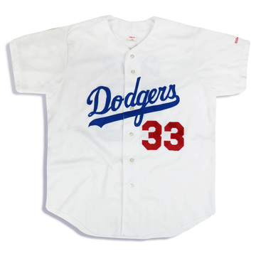 1992-93 LA Dodgers Davis #33 Wilson Maillot (Domicile) XL