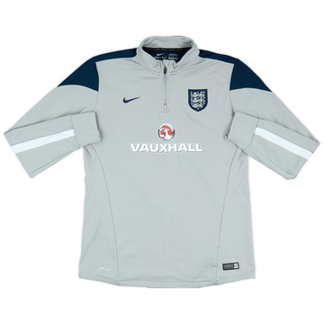 2014-15 England Nike Haut d'entraînement 1/4 de zip - 7/10 - (L)