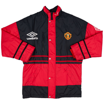 1996-97 Manchester United Umbro Parka de banc rembourrée - 9/10 - (S)