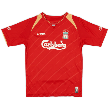 2005-06 Liverpool Maillot Domicile CL - 7/10 - (Garçons M)