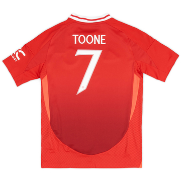 2024-25 Manchester United Women's Maillot Domicile Toone #7 Enfant